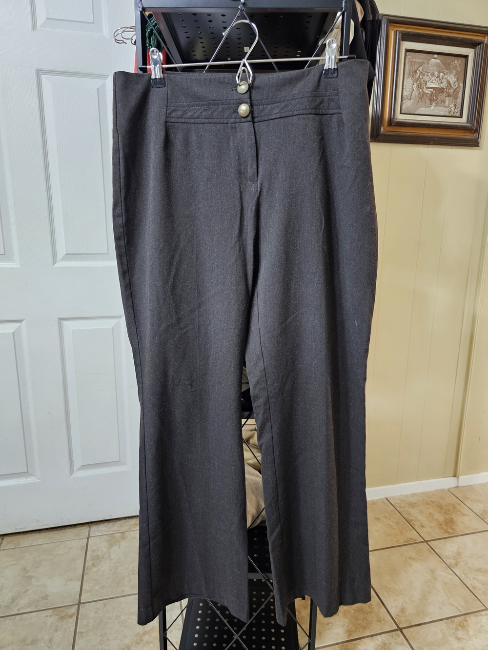 Tribal Women's Wide-Leg Trousers in Dark Brown